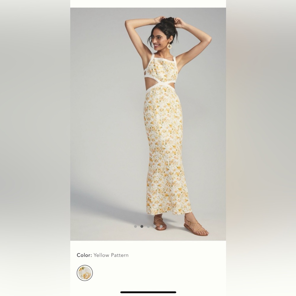 Significant Other Sleeveless Floral Maxi